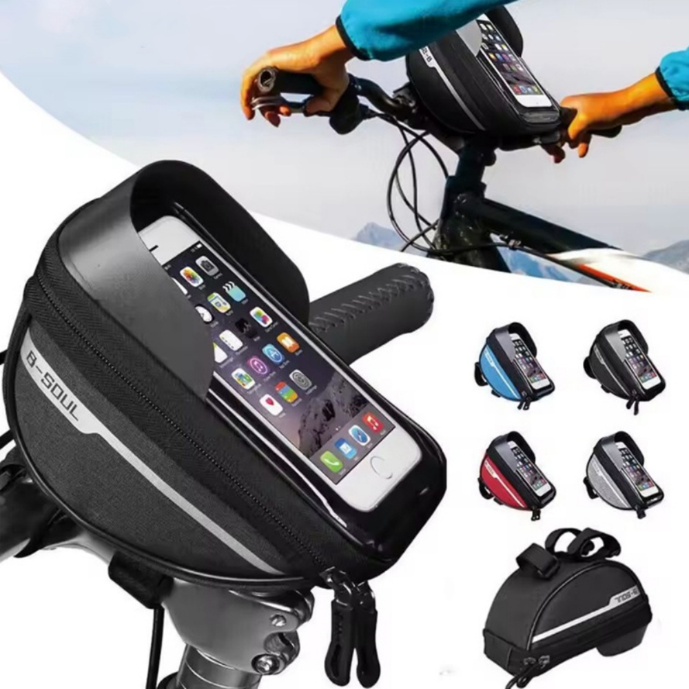 Cycling Gear Design - Tas Telepon Stang Sepeda Tahan Air