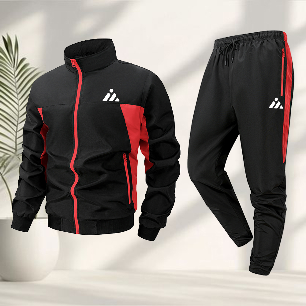 Cycling Gear For Men - Setelan Olahraga Kasual Pria Jaket Ritsleting