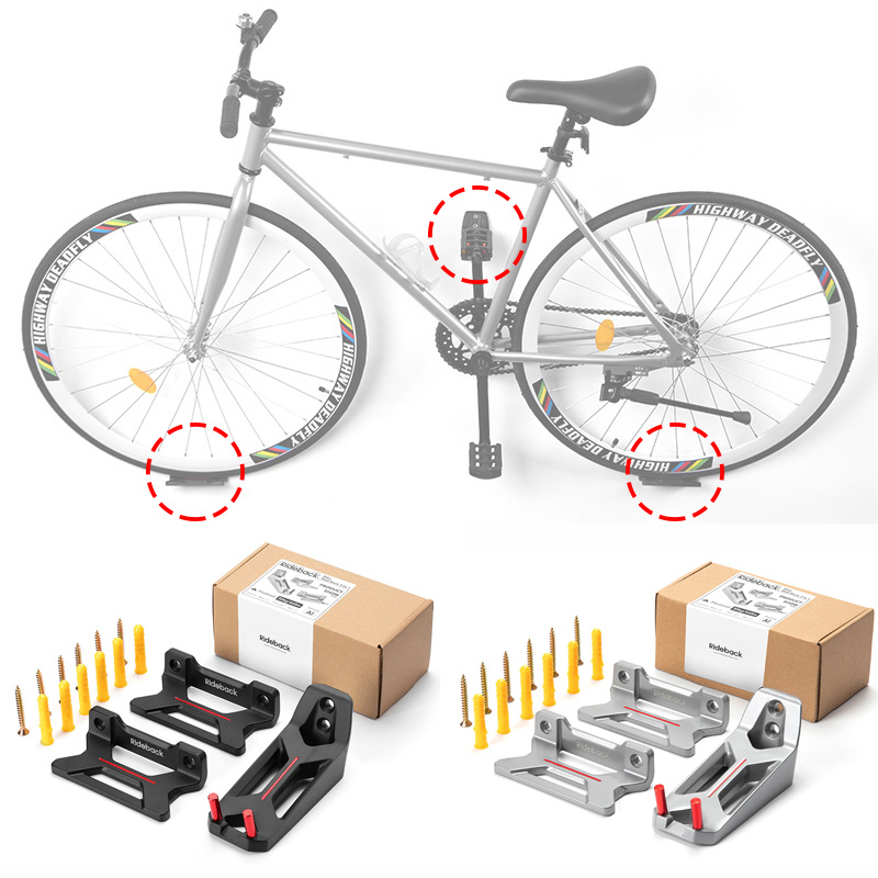 Cycling Gear Wall Hanger - 3Pcs Rak Sepeda Gantungan Sepeda untuk