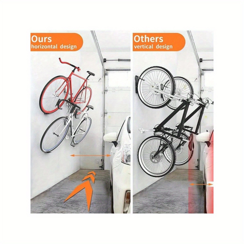 Cycling Gear Wall Hanger - Rak Sepeda Dinding Horizontal dari Besi,