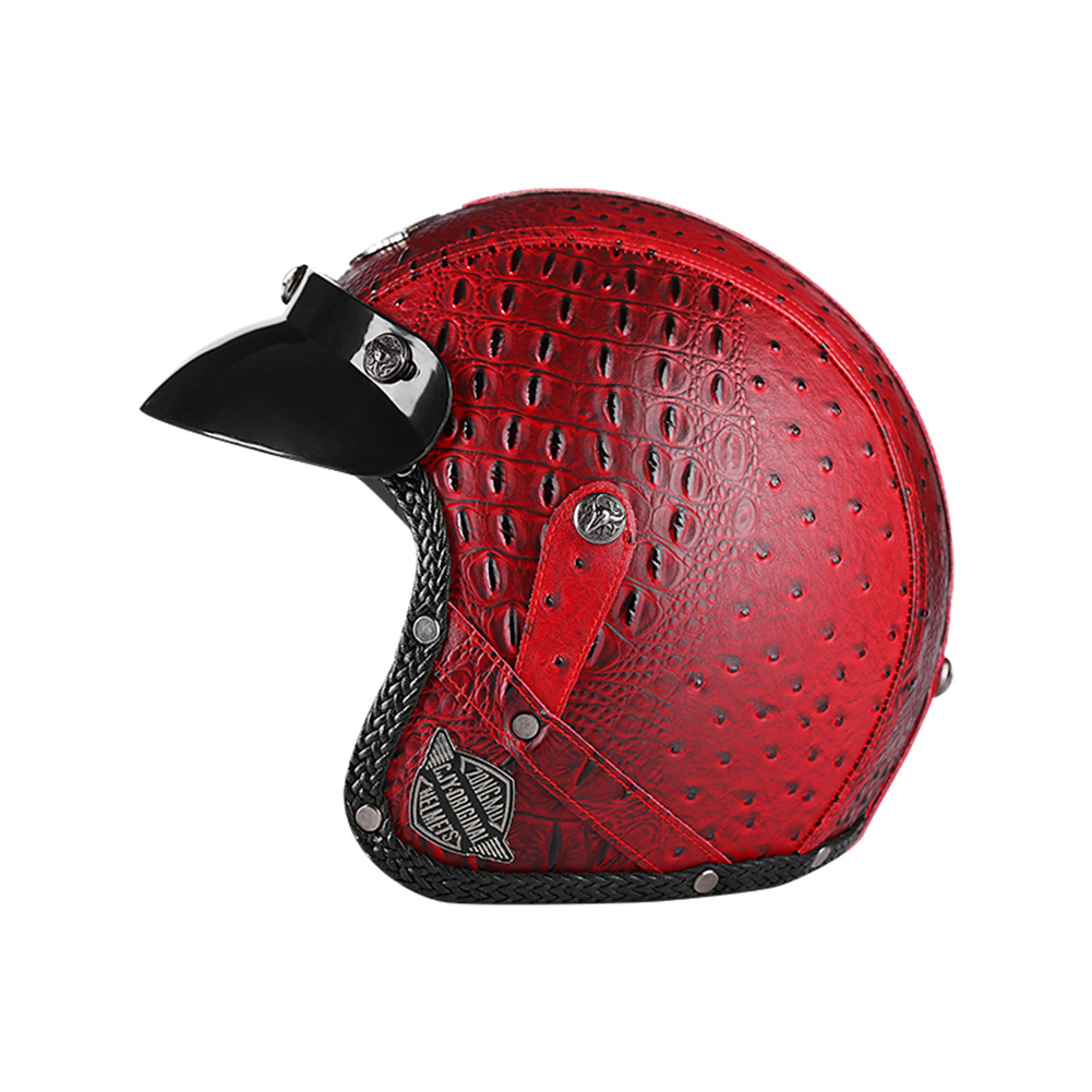 Vintage Cycling Gear - DOT 3/4 helm sepeda motor Retro