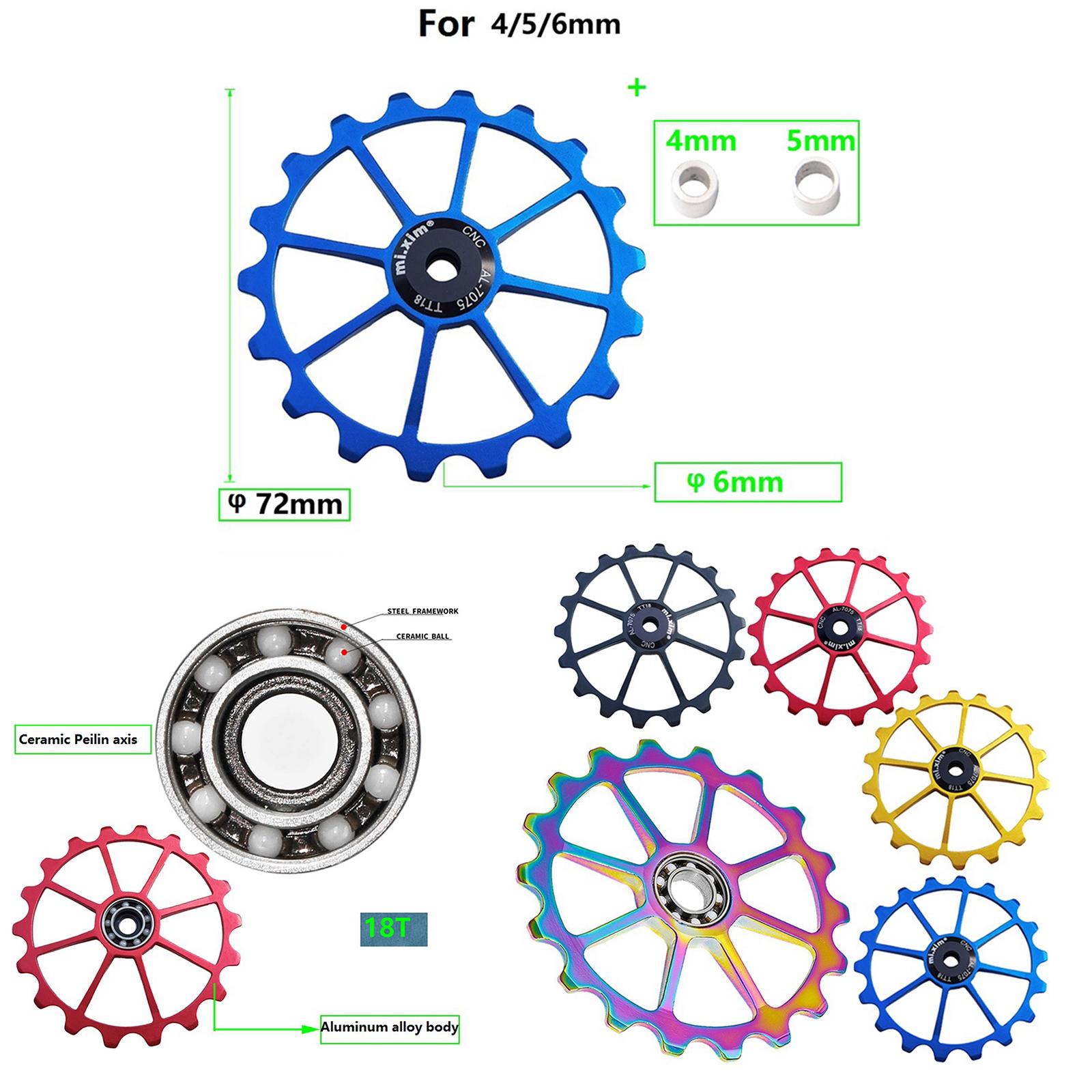 Cycling Gear Gravel - Roda Jockey Keramik untuk Sepeda, Pulley