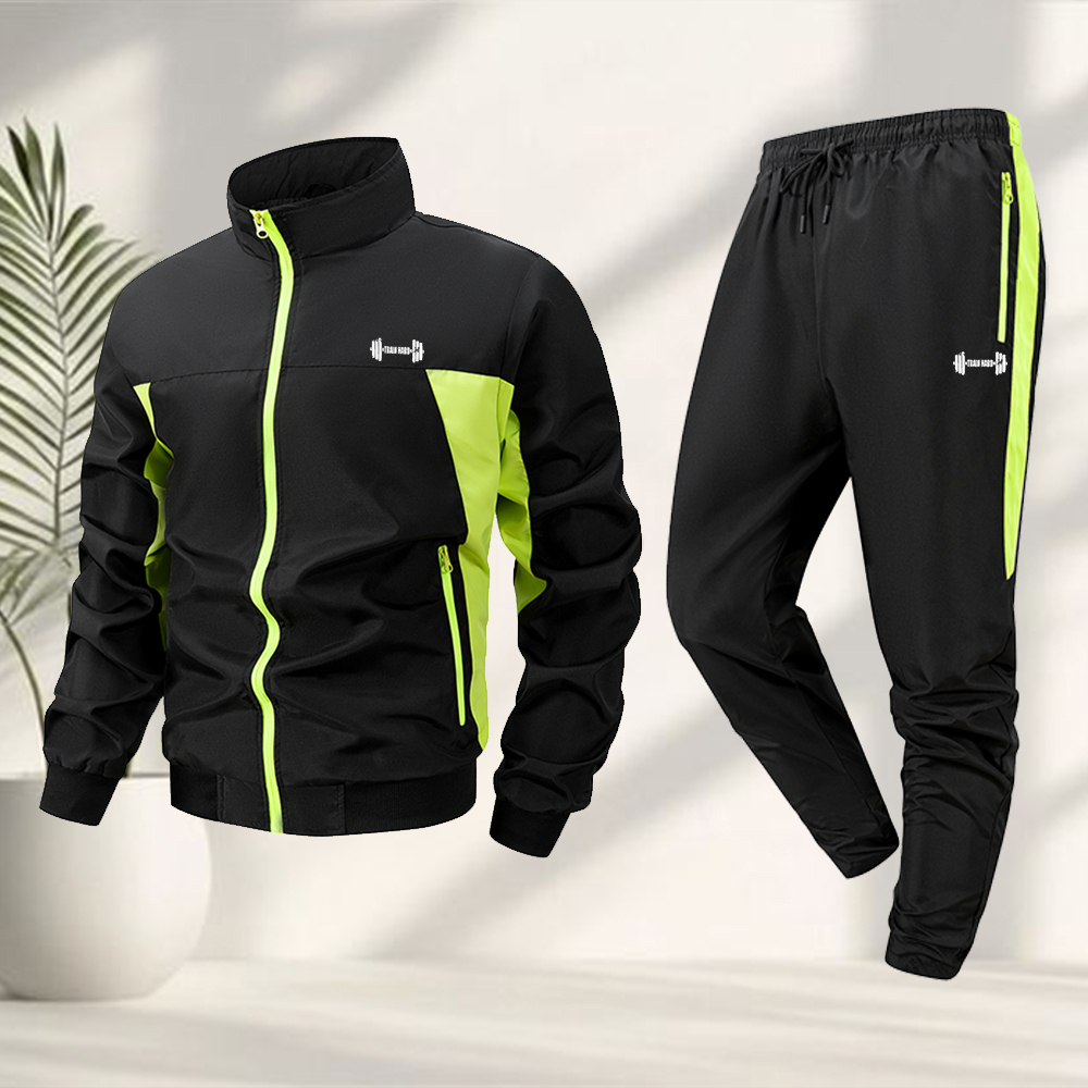 Cycling Gear For Men - Setelan Olahraga Pria 2 Potong Motif