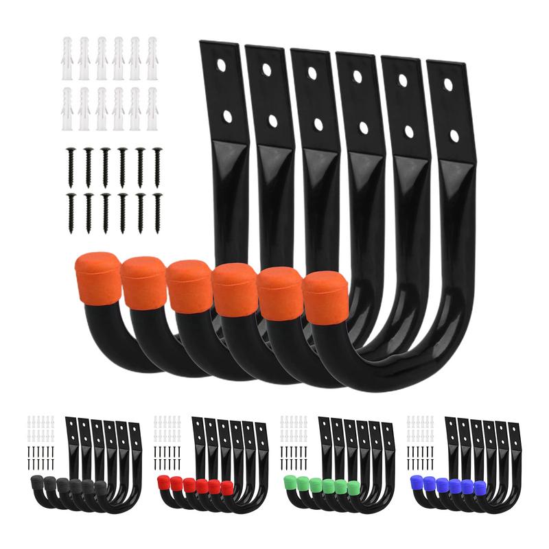 Cycling Gear Wall Hanger - 6 buah/Set dudukan dinding sepeda kait