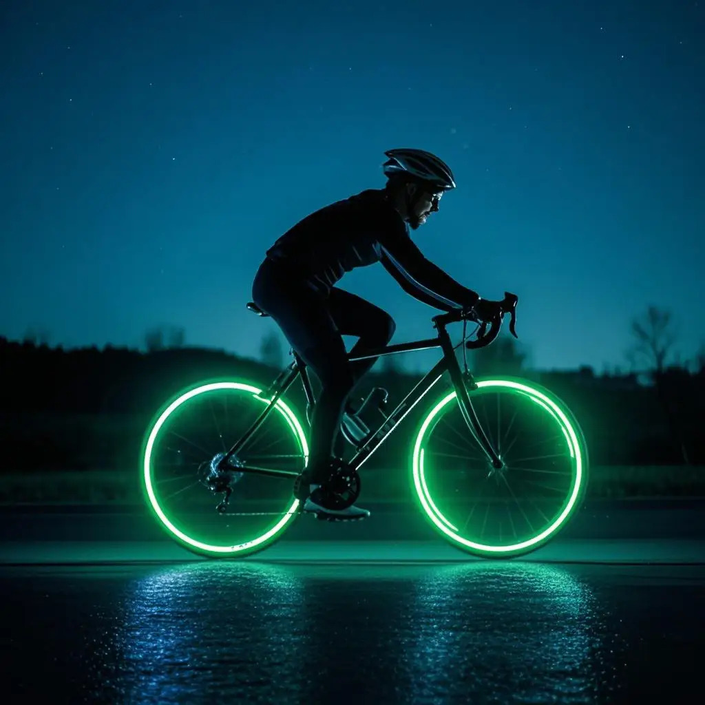 Cycling Gear Stand - Stiker Reflektif Menyala dalam Gelap Lampu