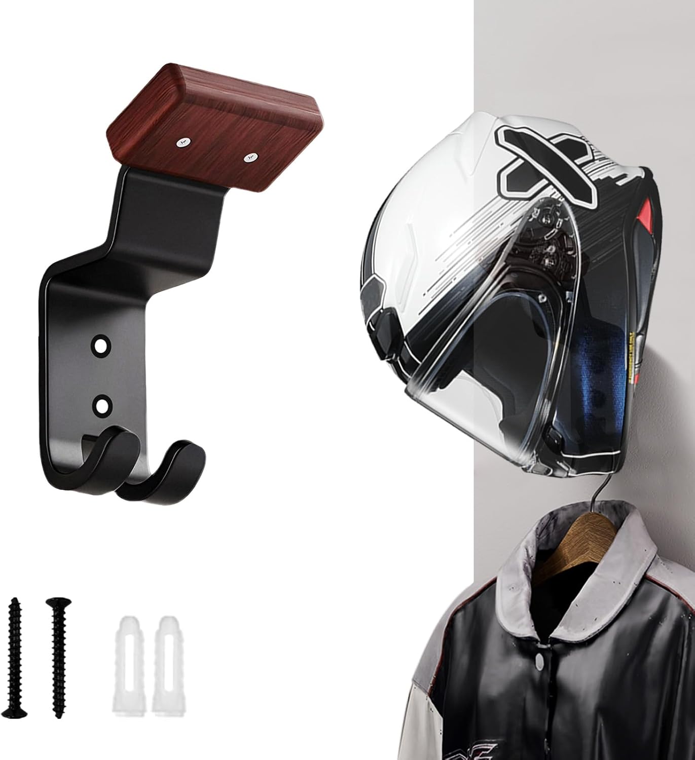 Cycling Gear Wall Hanger - Penyangga Helm Motor untuk Dinding, Rak