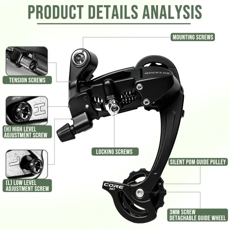 BUCKLOS 8S 9S MTB Rear Deraill - Cycling Gear Stand ulasan dan harga