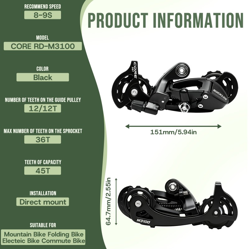 BUCKLOS 8S 9S MTB Rear Deraill - Cycling Gear Stand ulasan dan harga