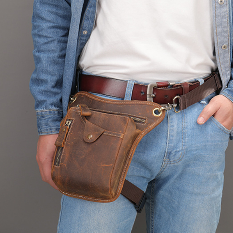 Tas Pinggang Kulit Pu Antik Ta - Vintage Cycling Gear ulasan dan harga