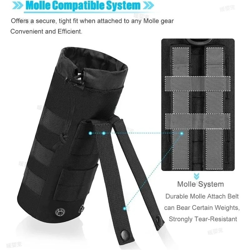 Tempat Botol Air Taktis Molle, - Cycling Gear Design ulasan dan harga