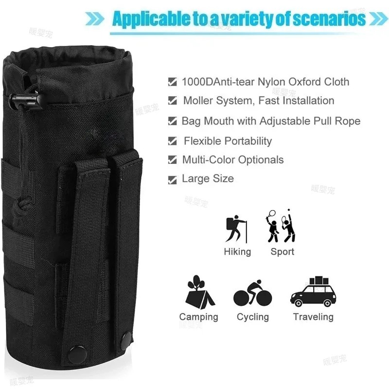 Tempat Botol Air Taktis Molle, - Cycling Gear Design ulasan dan harga