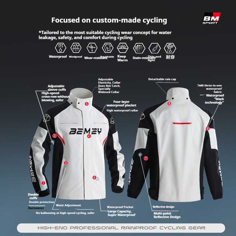 Jas Hujan Sepeda Motor untuk P - Cycling Gear For Men ulasan dan harga