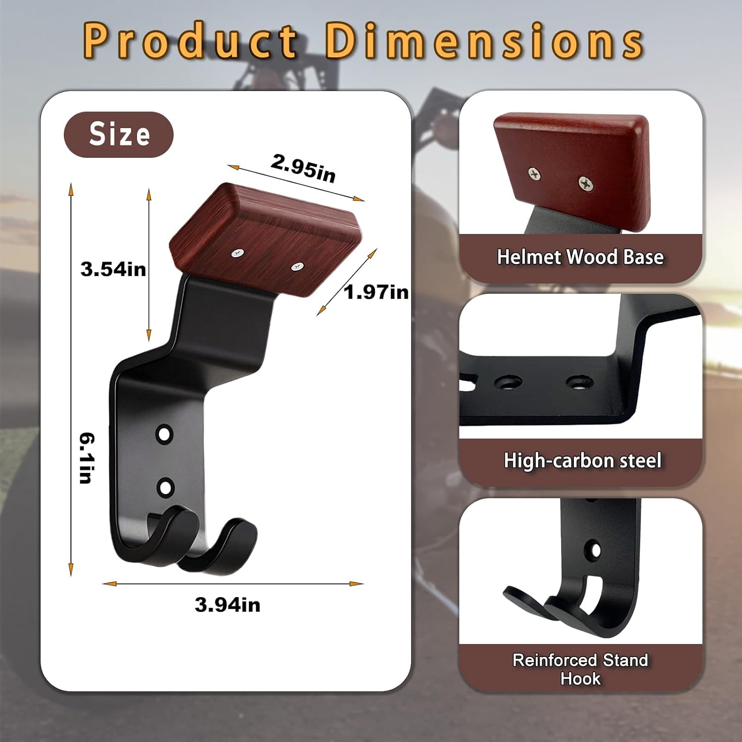Penyangga Helm Motor untuk Din - Cycling Gear Wall Hanger ulasan dan harga